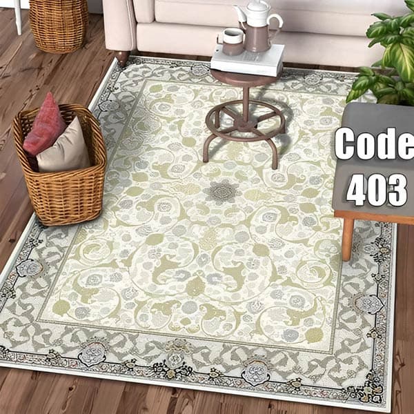 کاور فرش سنتی طوسی نگین ترمه مدل 403