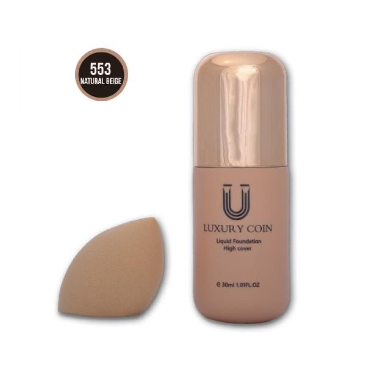 کرم پودر لاکچری کوین ۵۵۳ به همراه پد حجم 30 میل