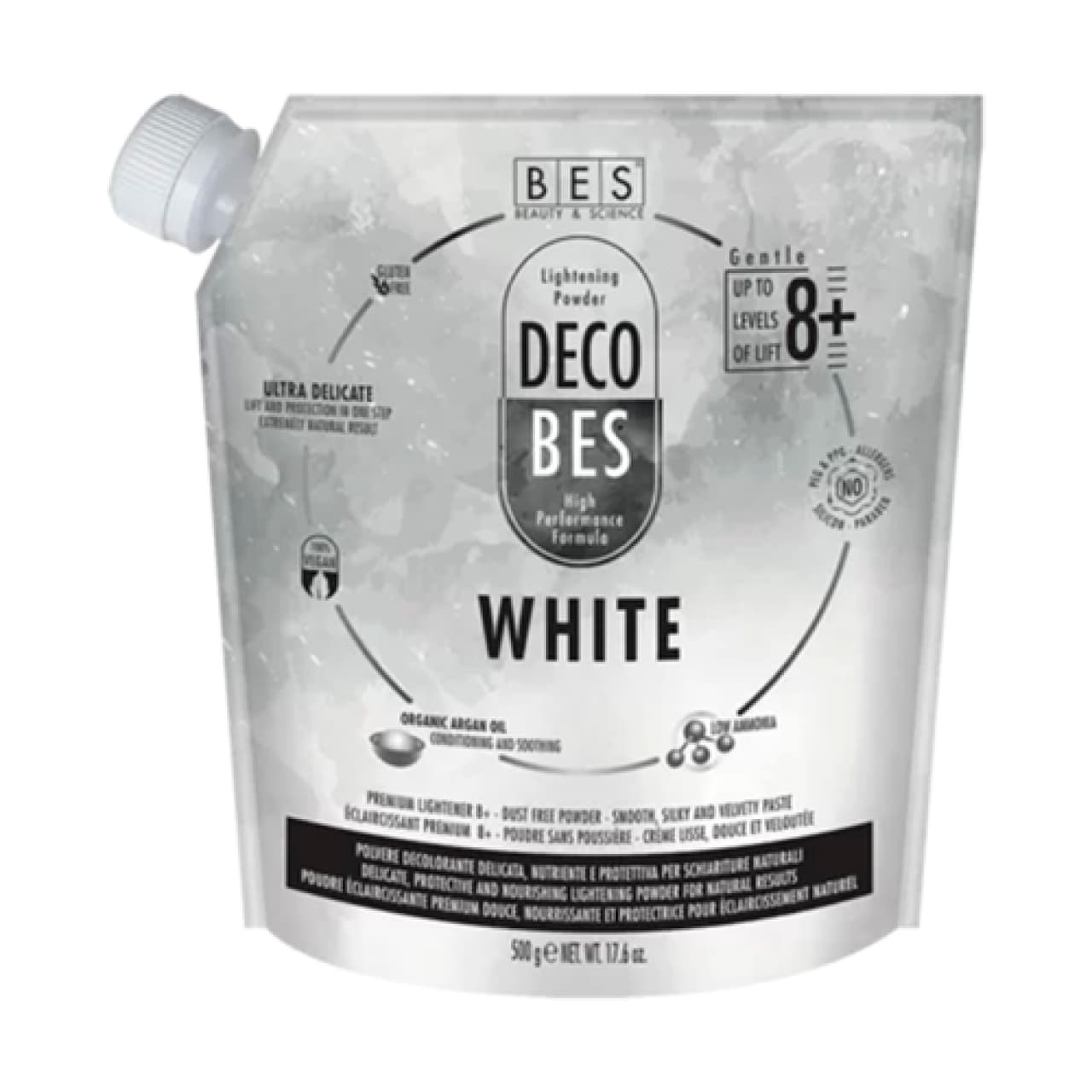 پودر دکلره سفید بس حجم 500 گرم