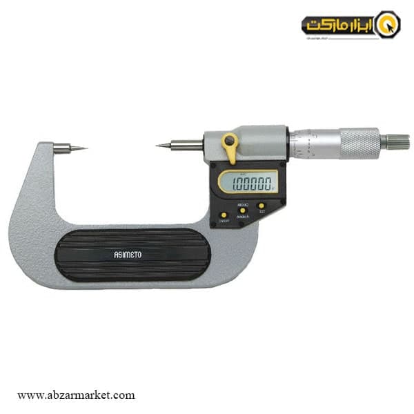 میکرومتر دیجیتال سوزنی آسیمتو خارج سنج 100-75 ضد آب مدل 0-04-126