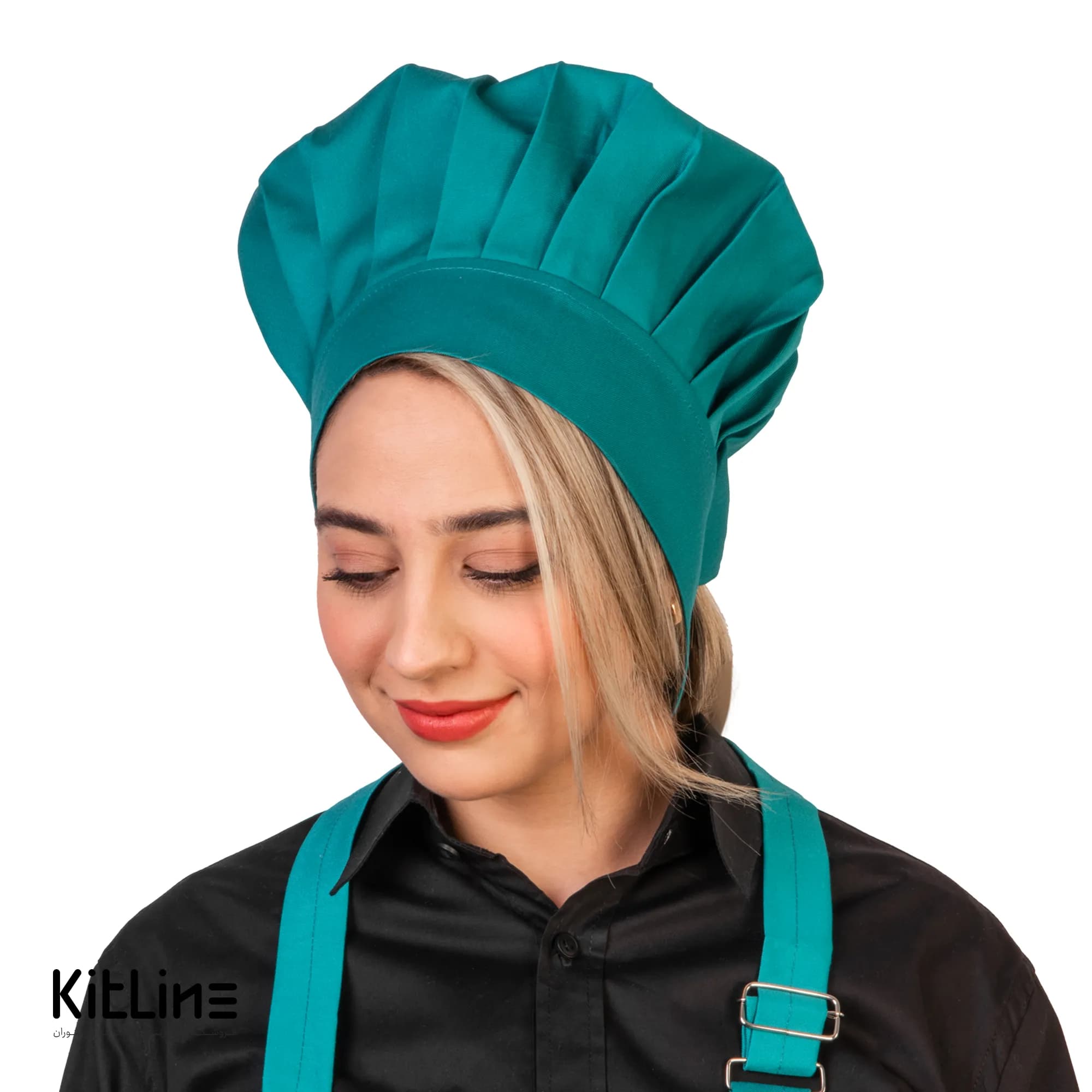 کلاه سرآشپز ترگال کجراه سبز زیتونی پوشاکو