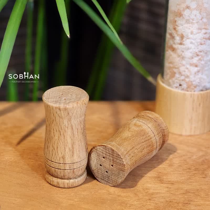 نمکدان گلدانی چوبی