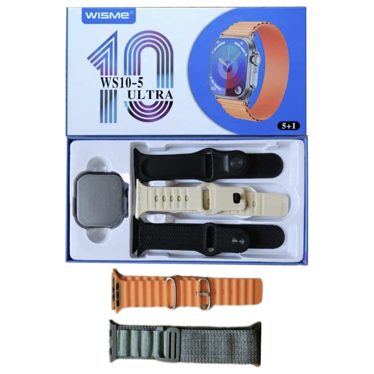 پک ساعت هوشمند ویسمی wisme مدل WS10-5 ULTRA با 5 بند متنوع