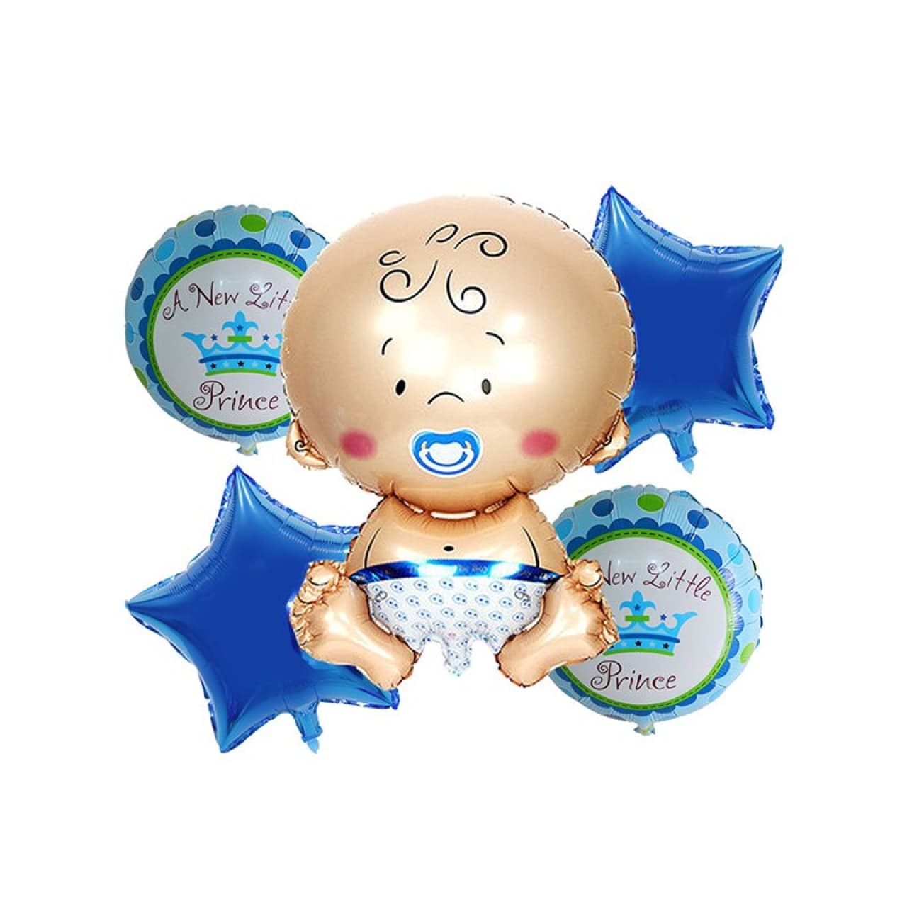 بادکنک و تم تولد فویلی پنج تکه نوزاد پسر