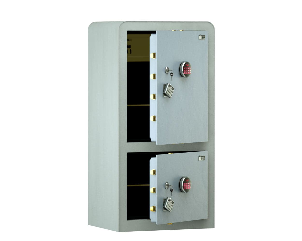 گاوصندوق دوطبقه ضدسرقت و نسوز مدل 1200D-PRO