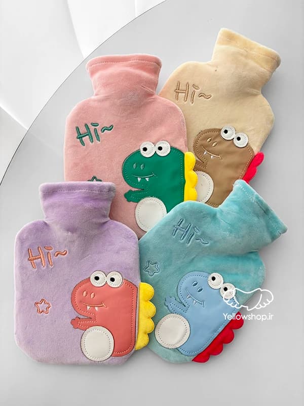 کیسه آب گرم پولیشی نرم طرح دایناسور کارتونی 41059