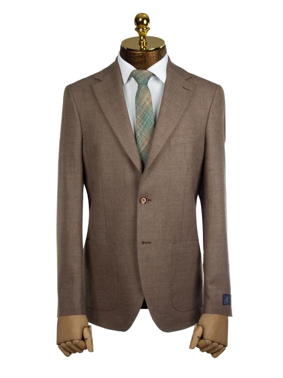 کت تک مردانه قهوه ای ال سی من 022