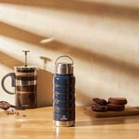 فلاسک دستی امسان Vigor سرمه ای حجم 400 میلی