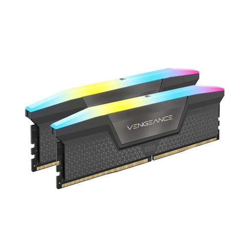 رم کورسیر مدل VENGEANCE RGB DDR5 2x16GB CL40 5200Mhz ظرفیت 32 گیگابایت