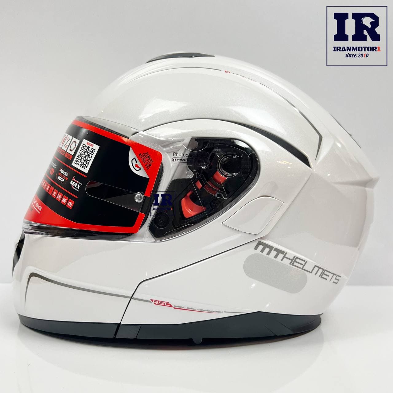 کلاه کاسکت فک متحرک mt ام تی طوسی آبی فیروزهای