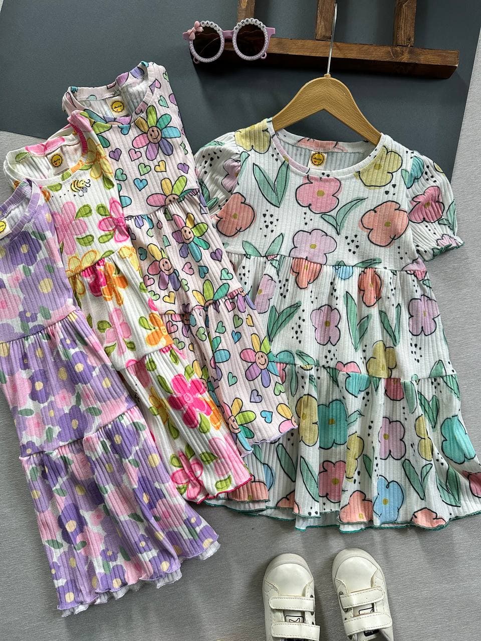 پیراهن پرچین طرحدار