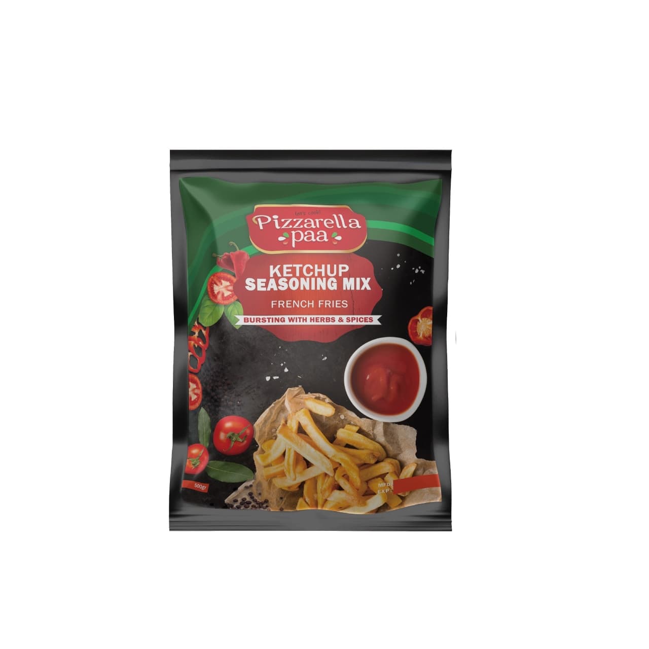 ادویه سیب زمینی سرخ کرده کچاپ پیزارلا پا حجم 500 گرم