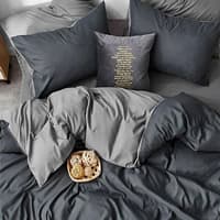 سرویس کاور لحاف دو نفره آیکون خاکستری طوسی