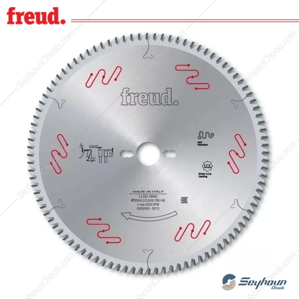 تیغ اره الماسه ام دی اف بر قطر 30 سانتی متری 96 دندانه فرود کد LG3D 0600