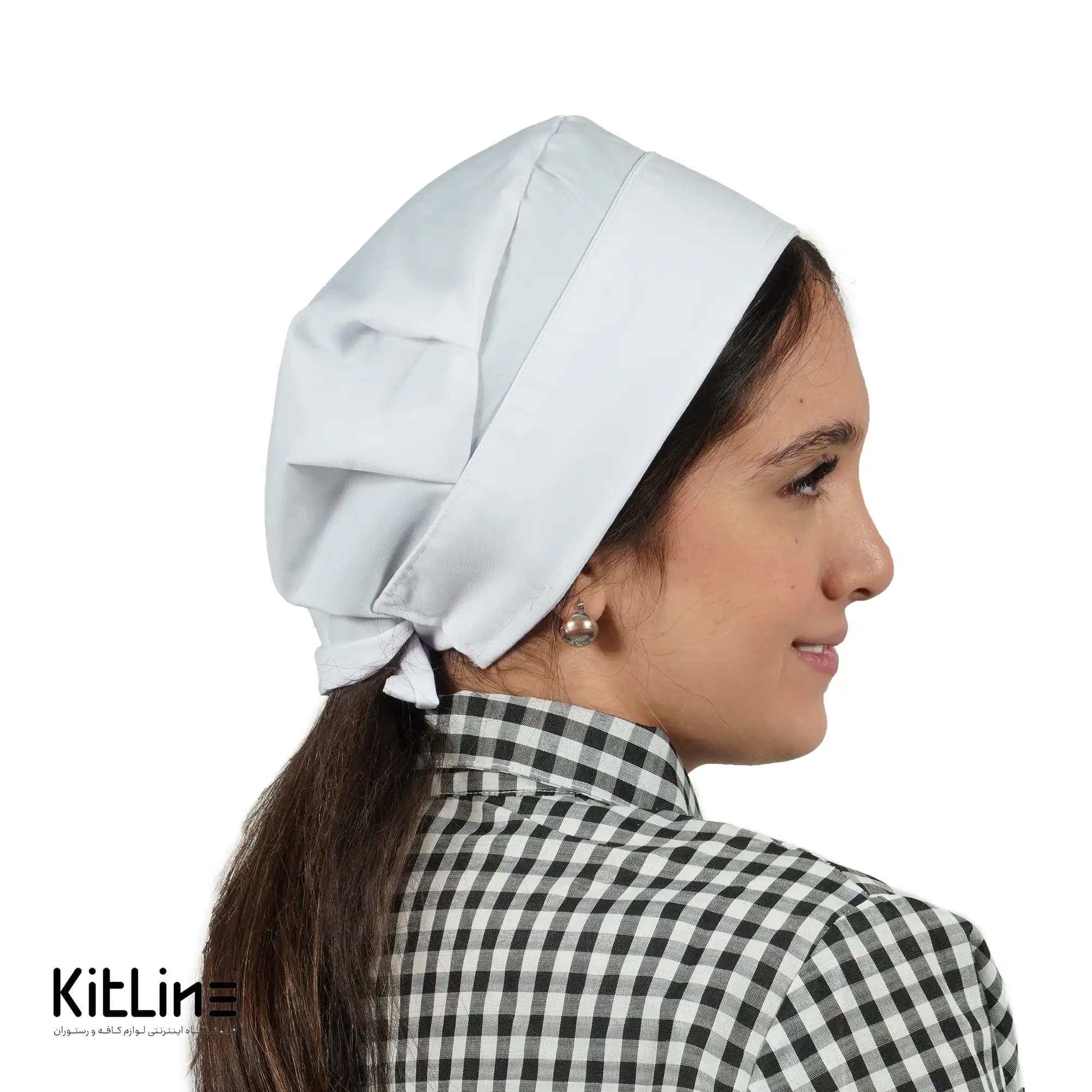 کلاه آشپزی بند دار ترگال سفید فراز