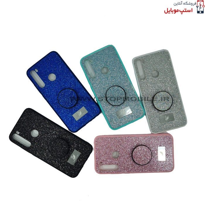 قاب گوشی شیائومی NOTE 8 مدل شاین سوارسکی+پاپ سوکت