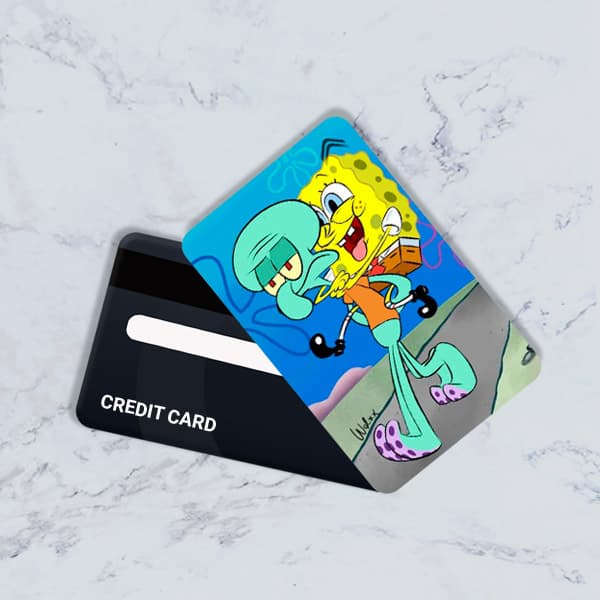 استیکر کارت بانکی مدل باب اسفنجی کد CAB871-K