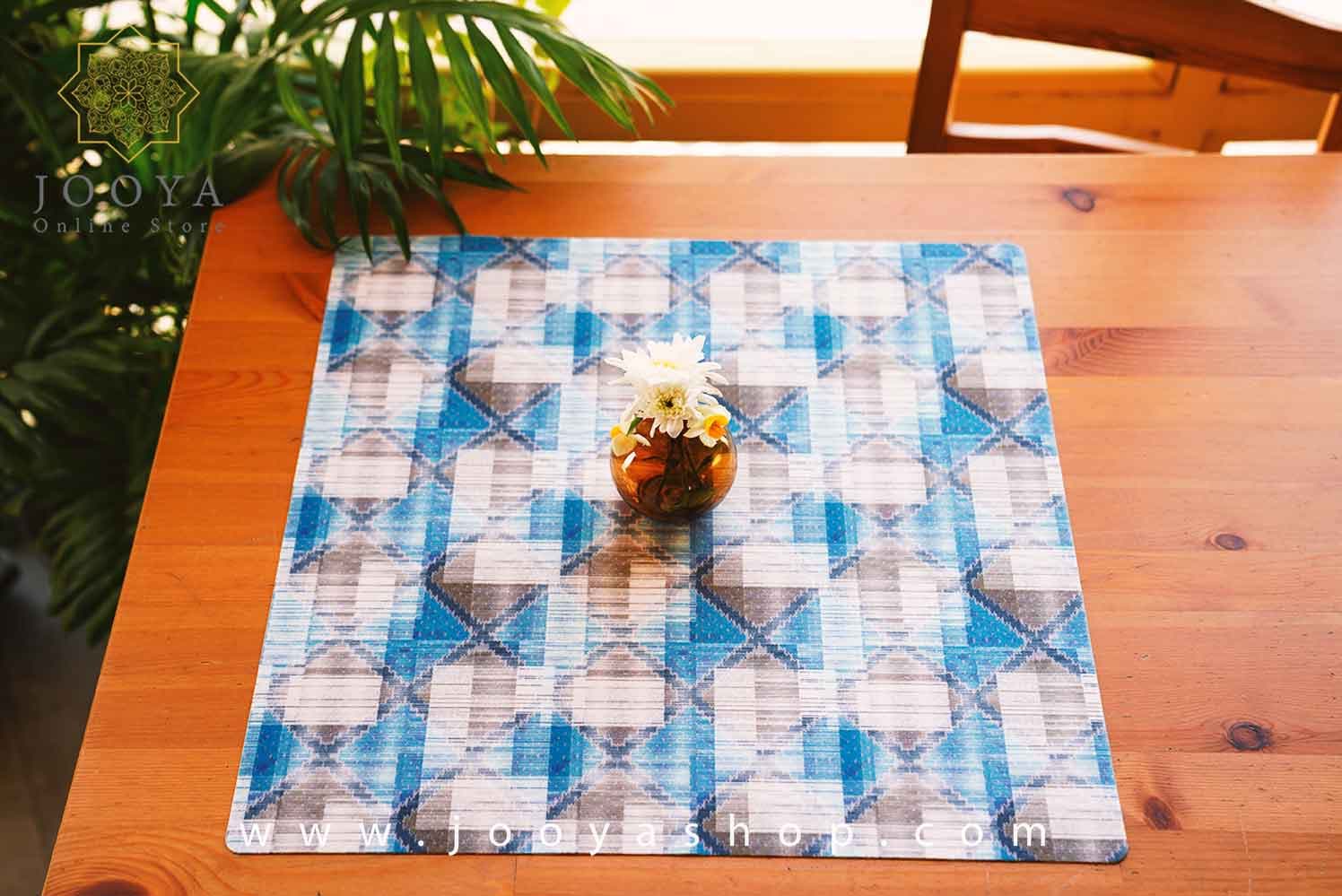 رومیزی مربع طرح رویسا