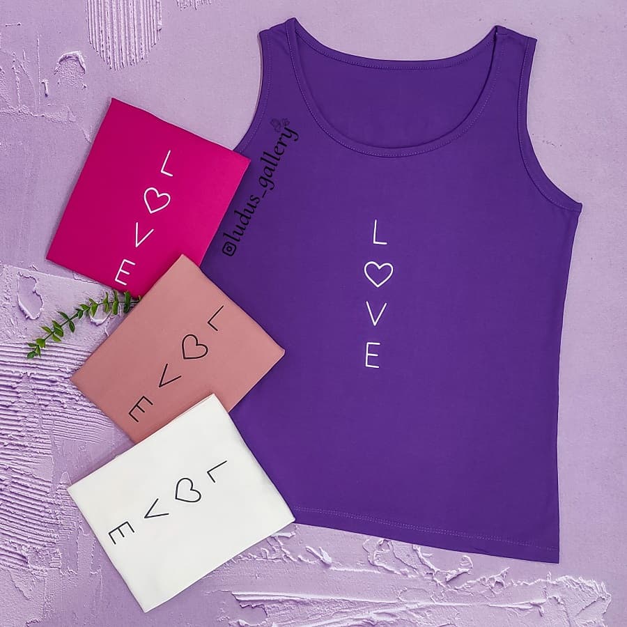 تاپ زنانه طرح LOVE