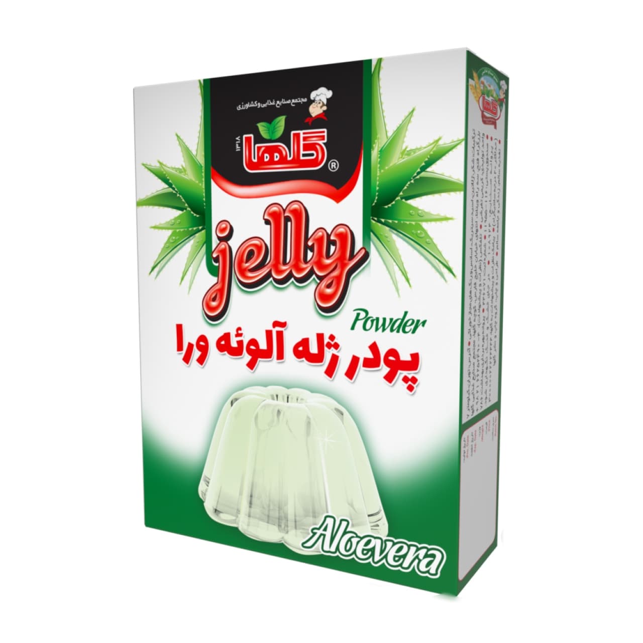پودر ژله آلوئه ورا گلها حجم100 گرم -جعبه