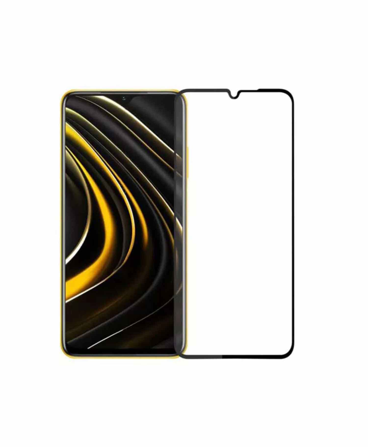 گلس فول تمام چسب موبایل شیائومی Xiaomi Poco M3