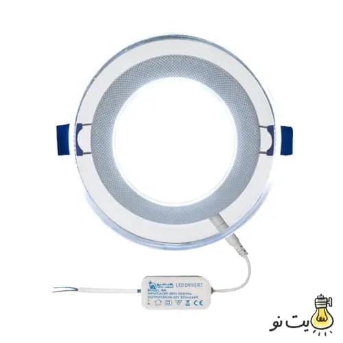 پنل SMD توکار دورشیشه 9 وات یکتا افروز