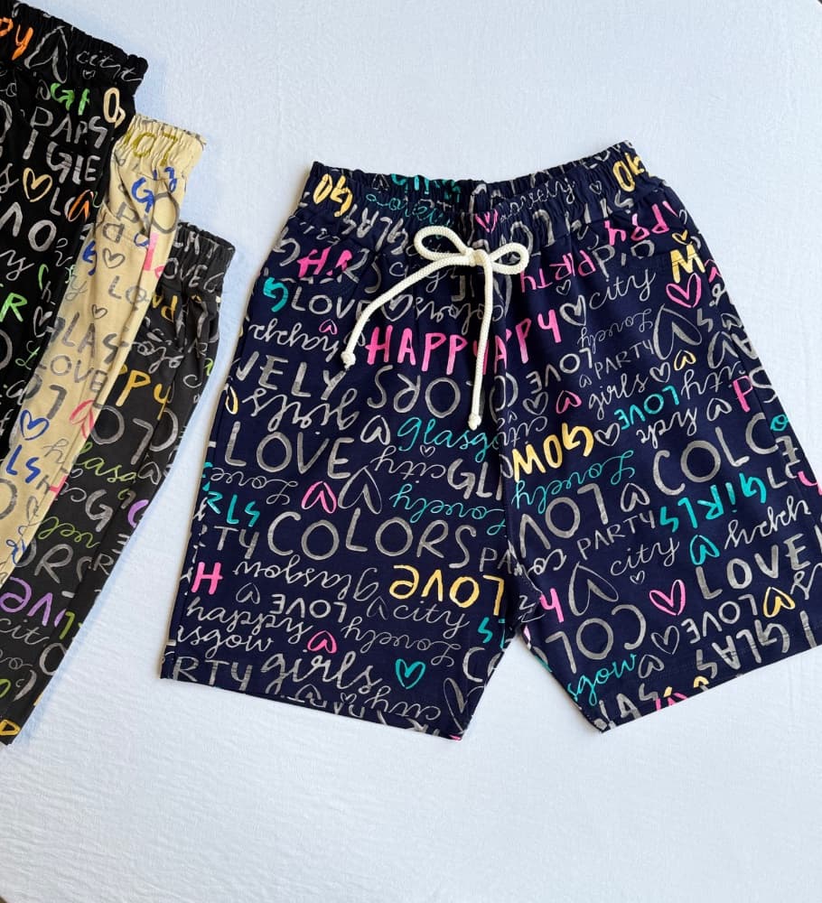 شورتک طرح دار کیارا کد 9053