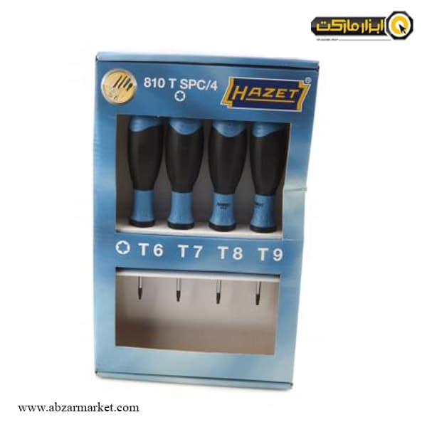 ست پیچ گوشتی ستاره ای هازت 4 عددی مدل 810T SPC-4