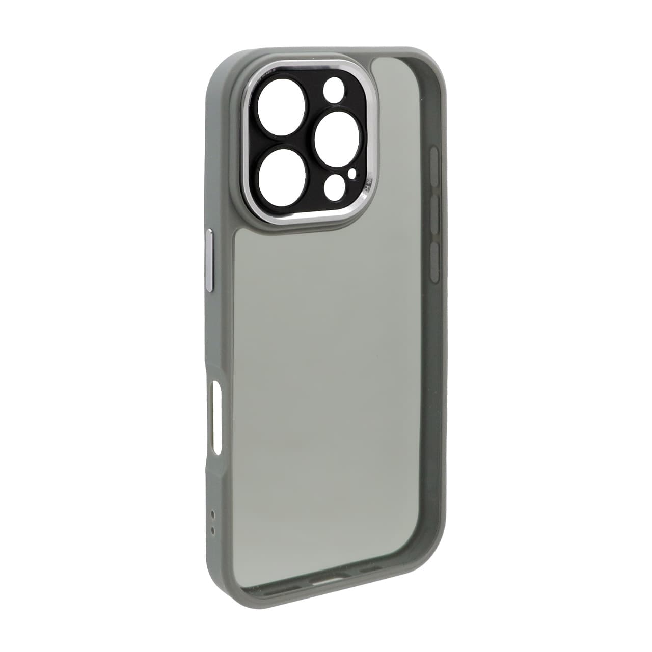 قاب New Skin شفاف دودی لنز آلومینیومی Apple iPhone 16 Pro