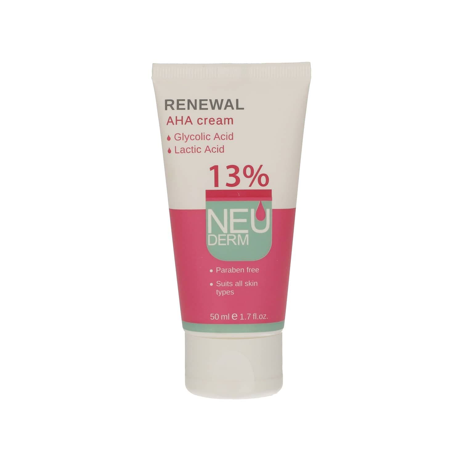 کرم لایه بردار نئودرم مدل Renewal AHA 13% حجم 50 میلی لیتر