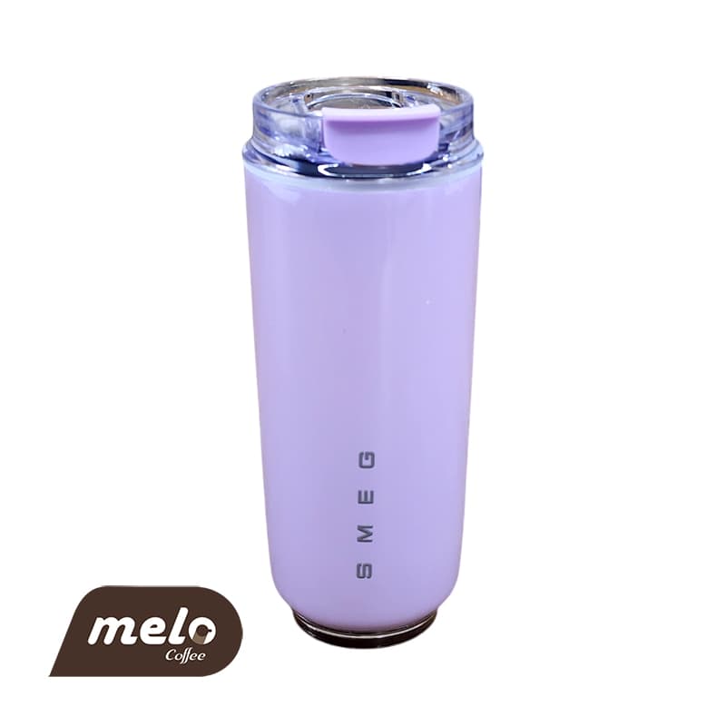 تراول ماگ اسمگ 500 میل یاسی مدل SMEG Wall Mug Lavender 500 ML