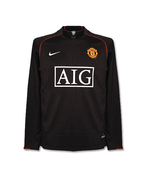 لباس کلاسیک آستین بلند دوم منچستریونایتد 2008-پیراهن تک