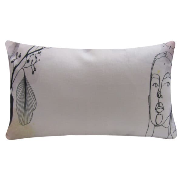 اریک کاور کوسن مستطیل 30*45 طرح چهره و برگ