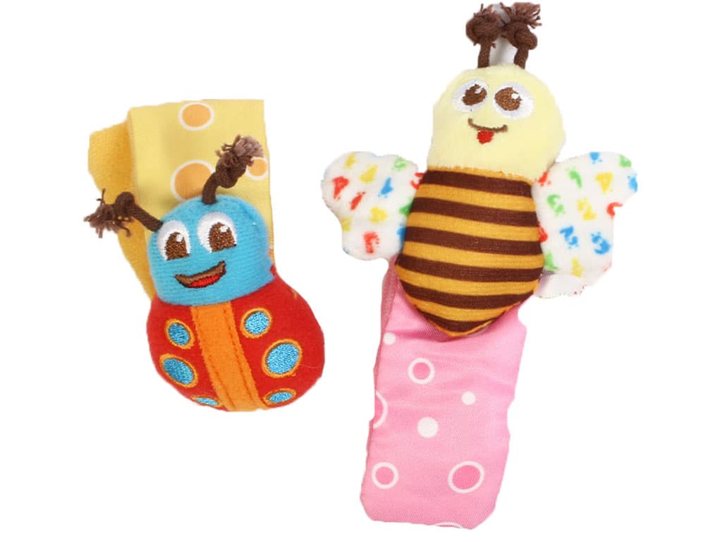 مچ بند دو عددی نوزادی طرح زنبور و کفشدوزک