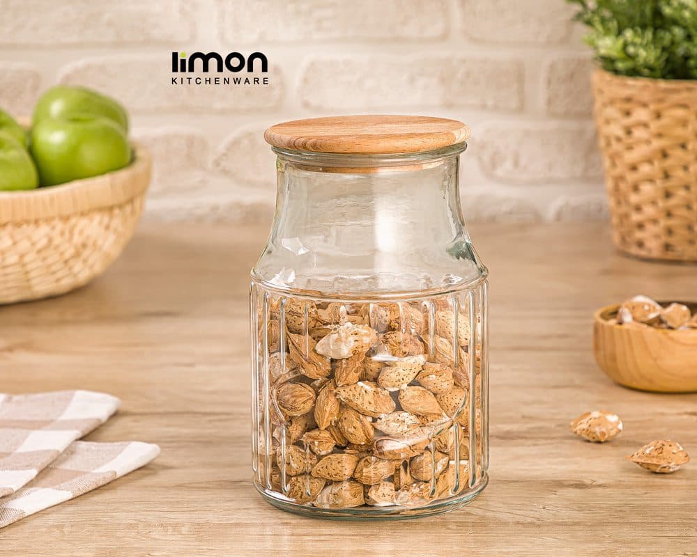 بانکه درب چوبی 1.2 لیتر لیمون کد 2261