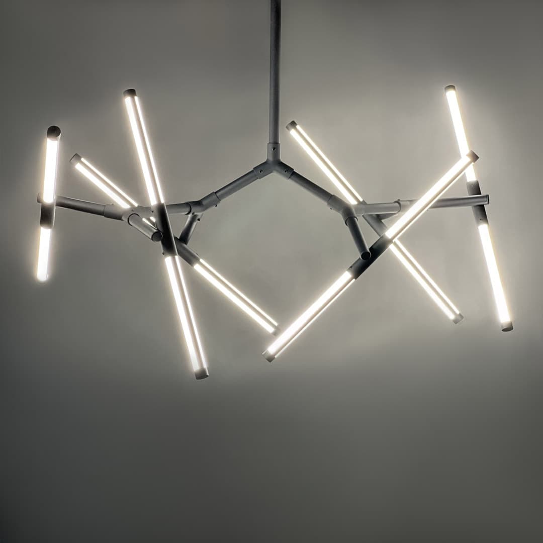 لوستر مدرن 12 شعله مدل همرا