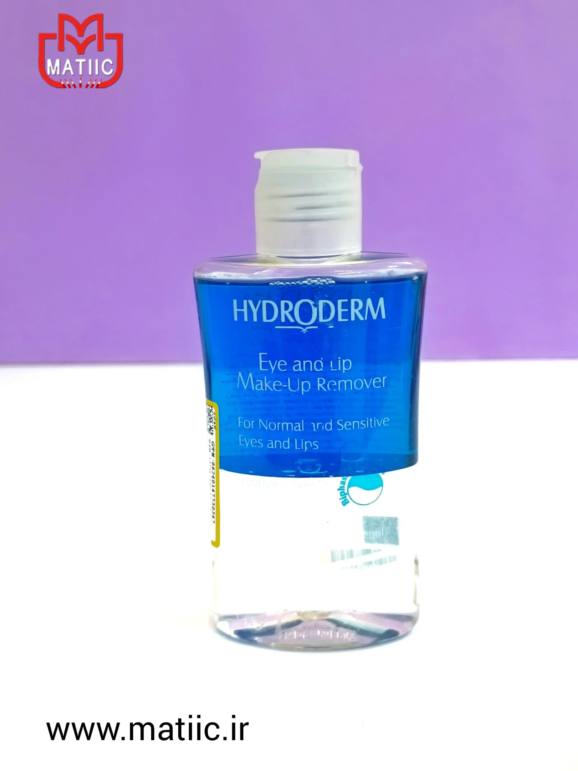 محلول پاک کننده دو فازی آرایش چشم و لب هیدرودرم حجم 115 میلی لیتر
