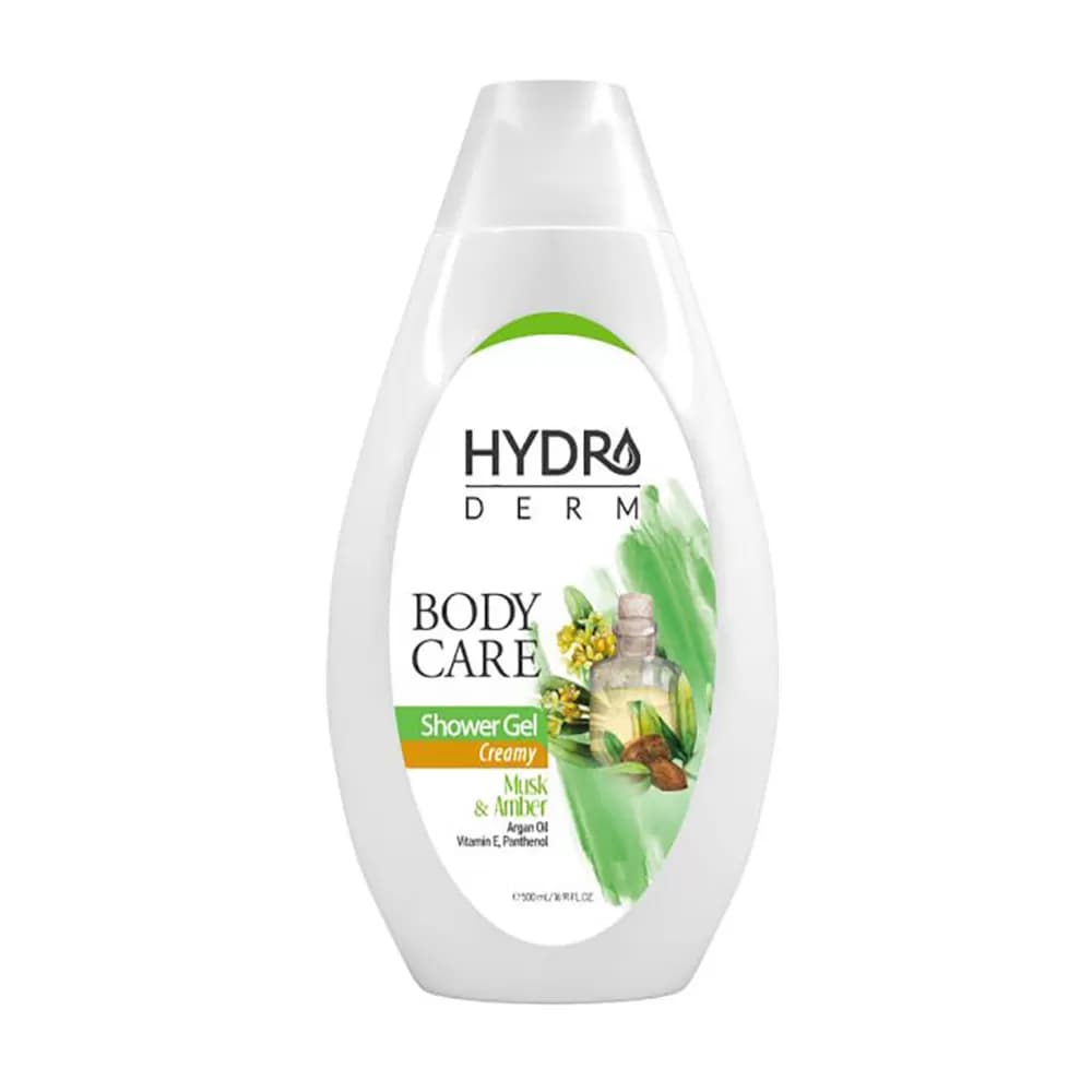 شامپو بدن کرمی هیدرودرم با رایحه مشک و عنبر