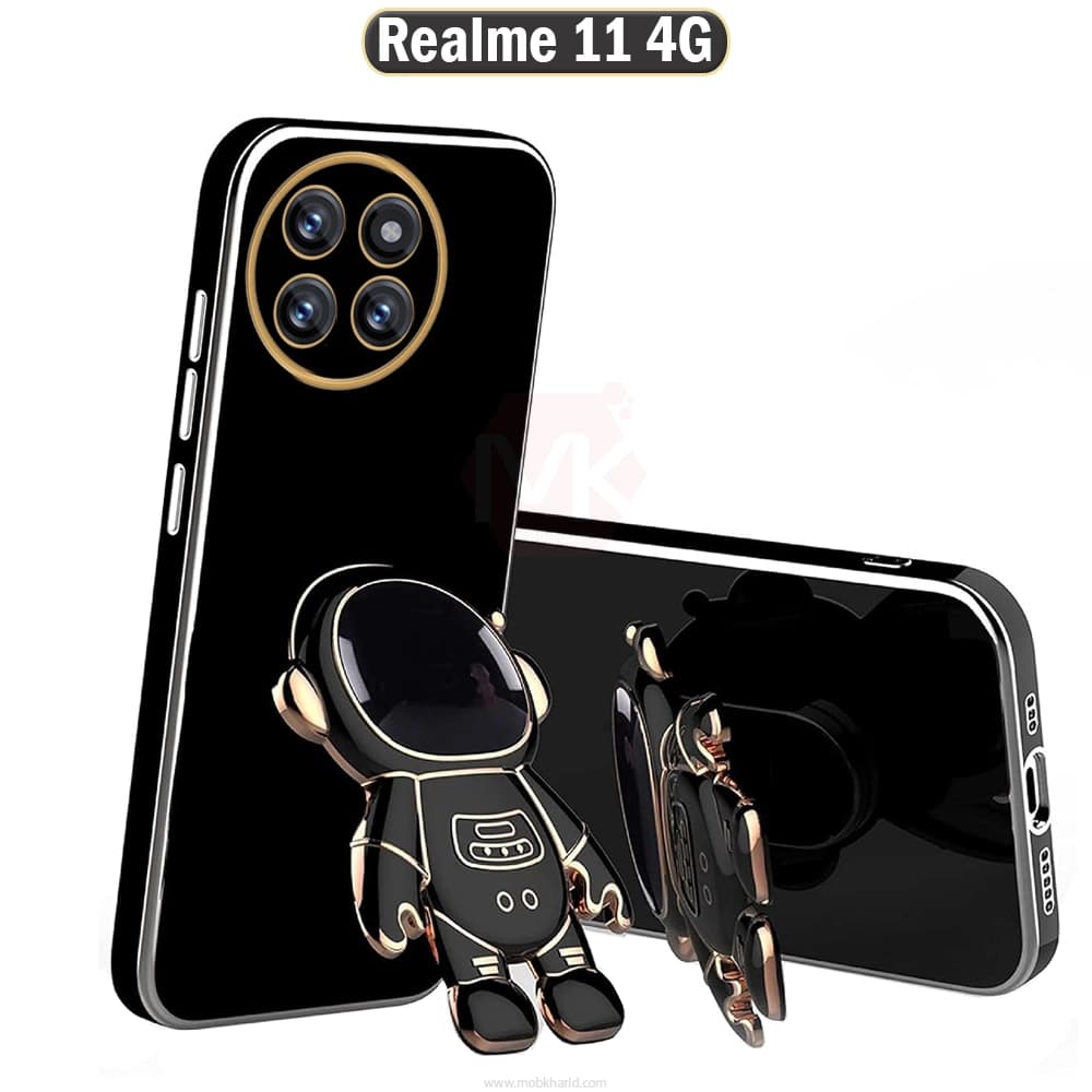 قاب محافظ ریلمی Plating Cartoon Astronaut Cover | Realme 11 4G