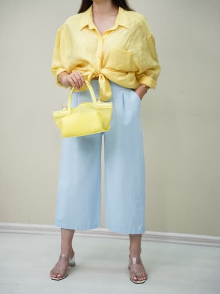 شلوار لنین واید باوین کد6146