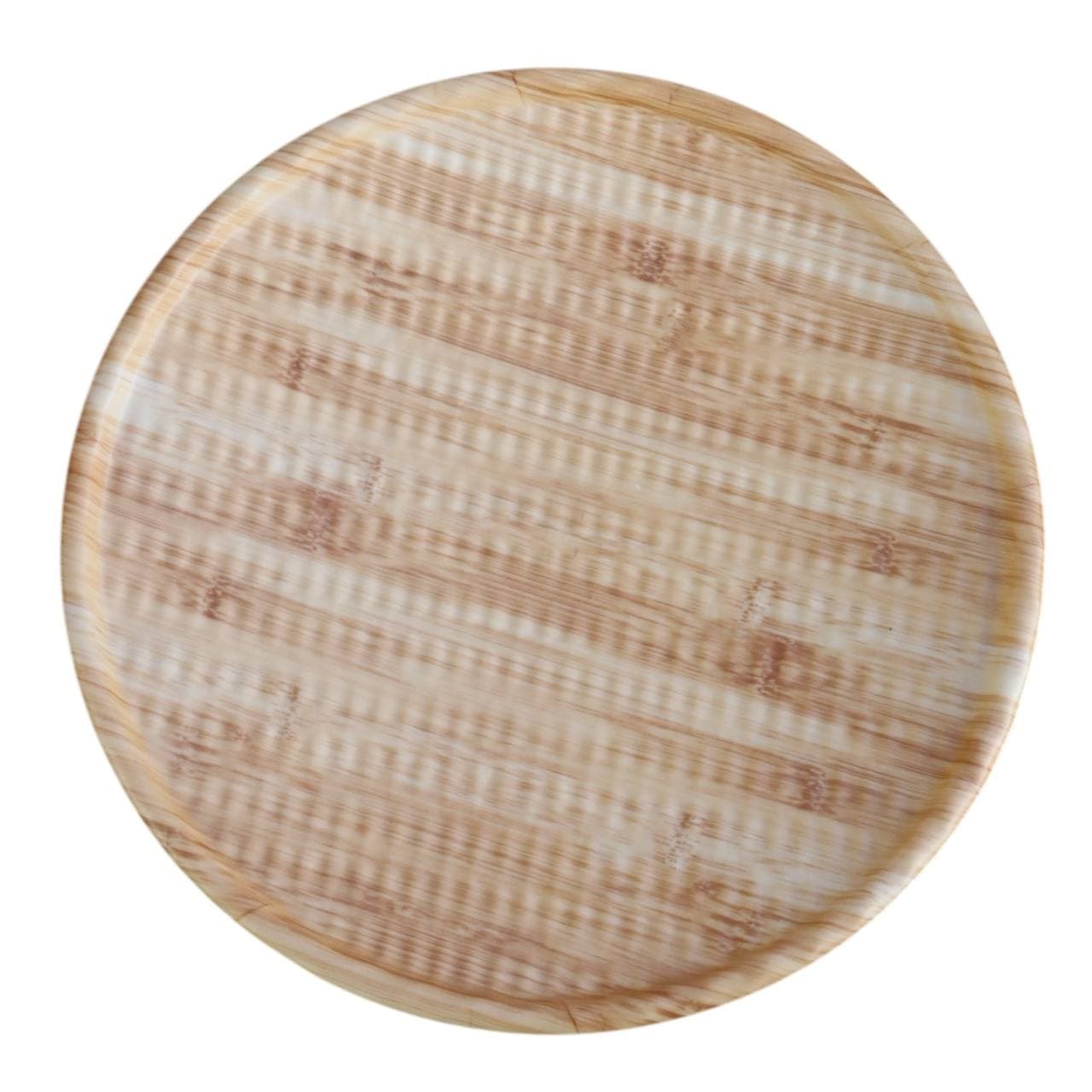 بشقاب گرد طرح بامبو برجسته