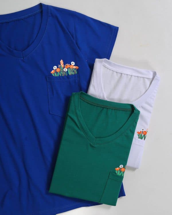 تیشرت یقه هفت میخک