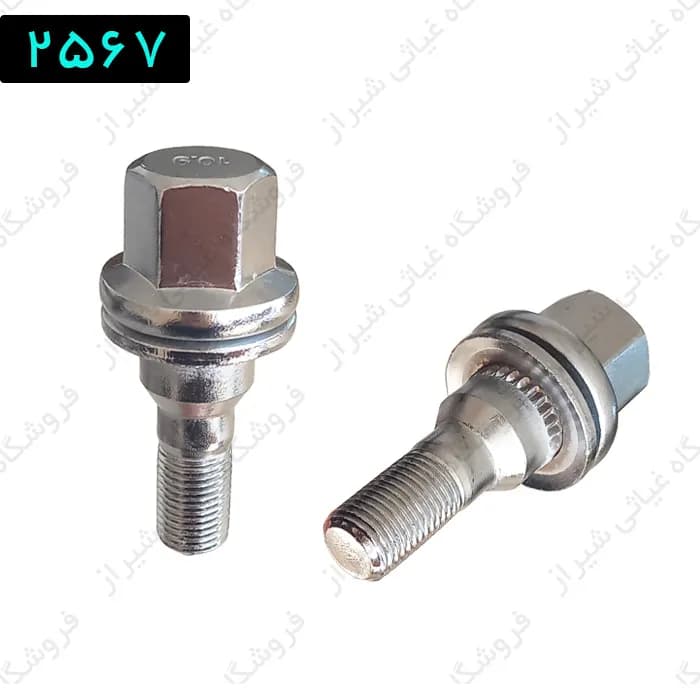 پیچ چرخ واشردار استیل کروم خارجی