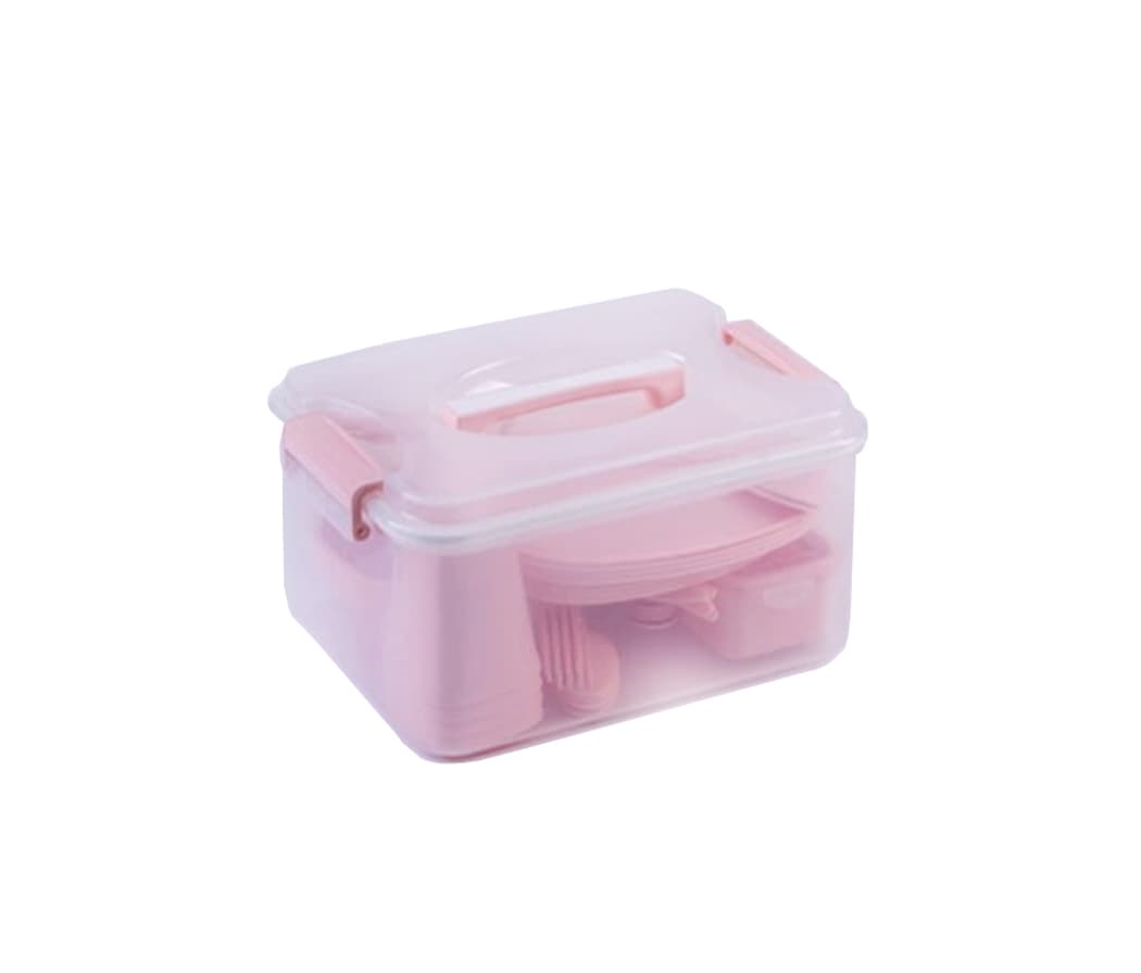 پک ظرف مسافرتی 40 پارچه 4 نفره صدف