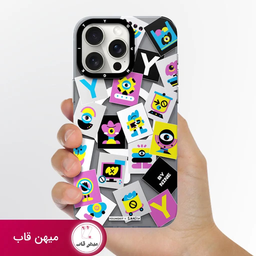 قاب گوشی یانگکیت White S.Nine Colorful Eyes - کد (۳۵۶۳۵)
