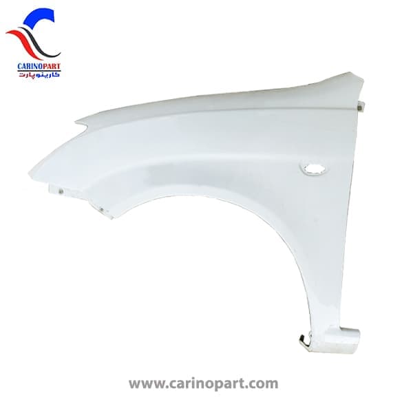 گلگیر جلو چپ سفید رنگ فابریک تیبا