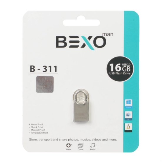 فلش مموری بکسو مدل B-311 USB2.0 ظرفیت 16 گیگابایت