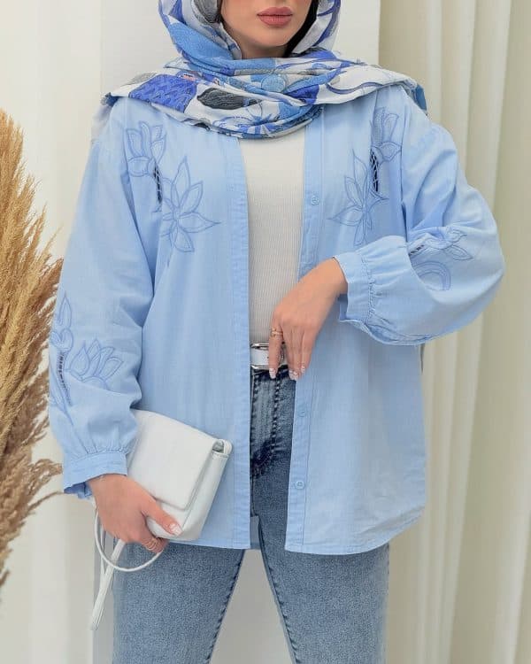 شومیز گلدوزی زنانه مدل دلوان