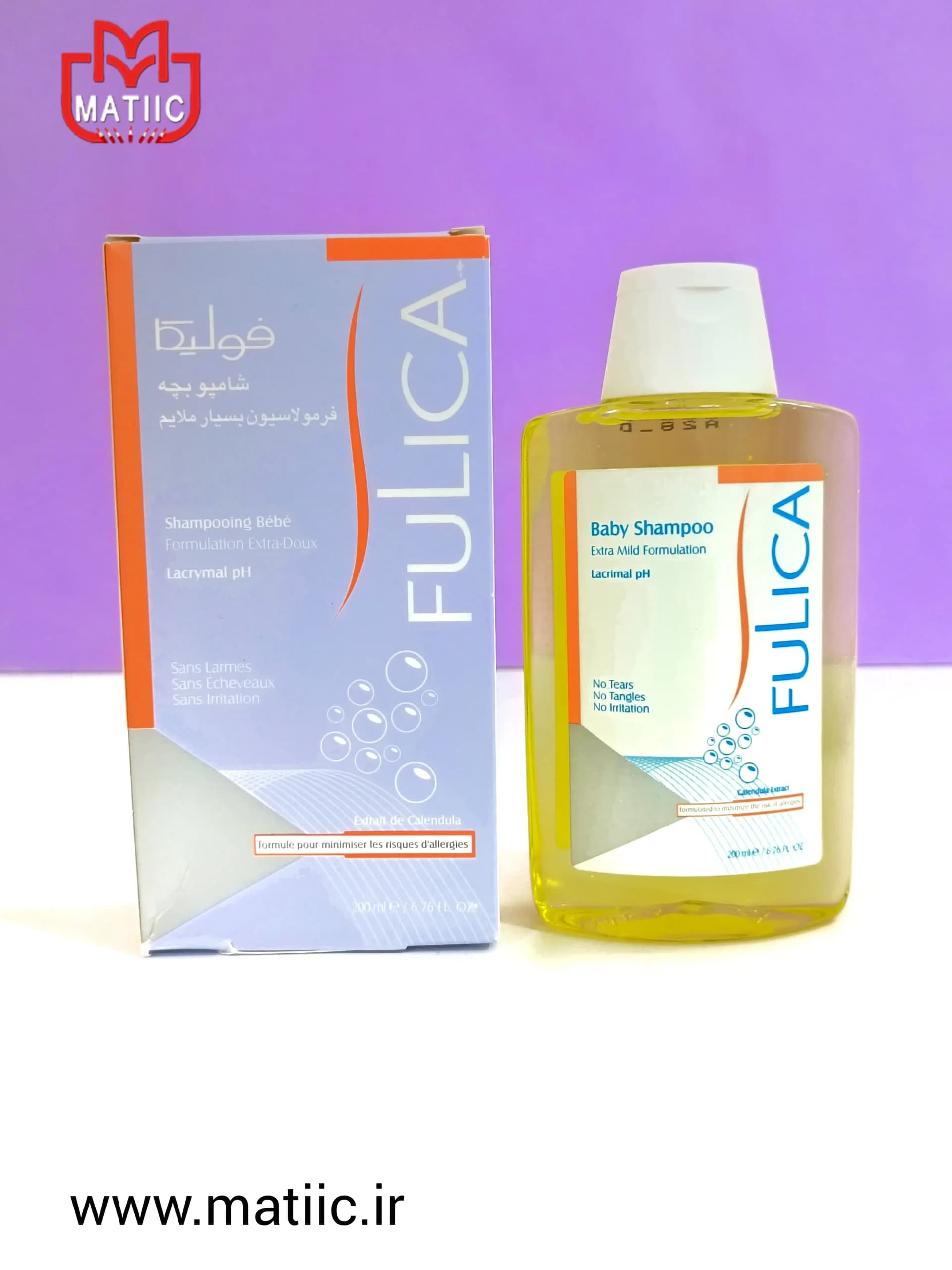 شامپو بچه بسیار ملایم فولیکا 200 میلی لیتر