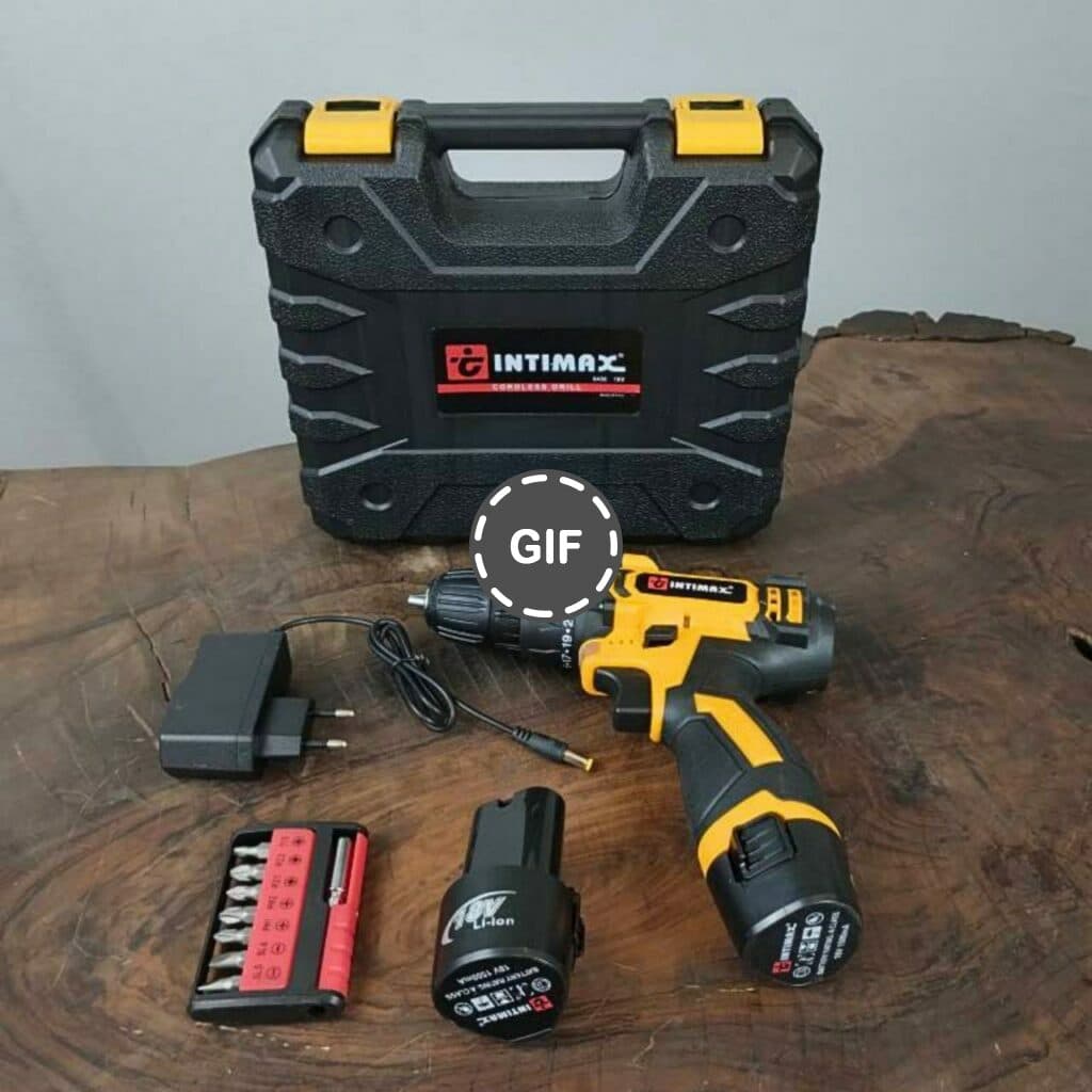 دریل شارژی ۱۸ ولت با لوازم اینتیمکس مدل 0436